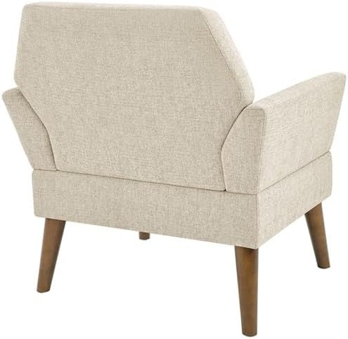 image:image510 DESIGN MidCentury Modern Accent Chair HandTufted Upholstered Armchair with Sinuous Spring amp HighDensity Foam Solid Wood Legs Lounge Chair for Living Room Bedroom Reading Nook TealBeige