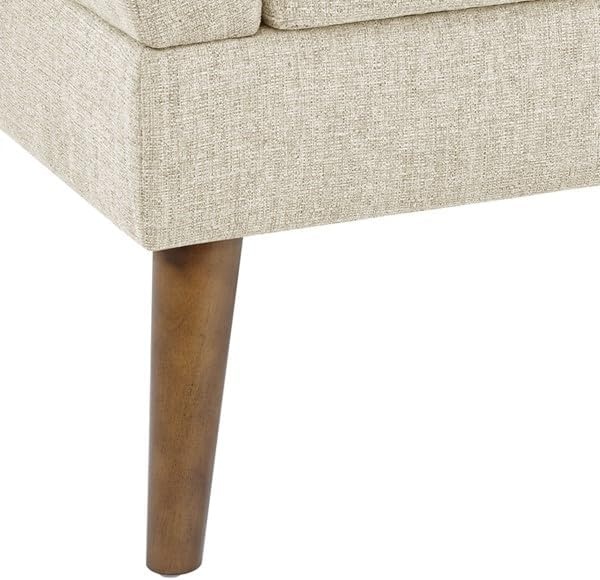 image:image510 DESIGN MidCentury Modern Accent Chair HandTufted Upholstered Armchair with Sinuous Spring amp HighDensity Foam Solid Wood Legs Lounge Chair for Living Room Bedroom Reading Nook TealBeige
