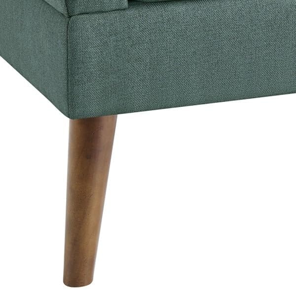 image:image510 DESIGN MidCentury Modern Accent Chair HandTufted Upholstered Armchair with Sinuous Spring amp HighDensity Foam Solid Wood Legs Lounge Chair for Living Room Bedroom Reading Nook TealBlue