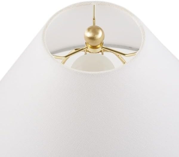 image:imageInkIvy Twisted Faux Wood Finish Table Lamp with White lampshade Integrated USBC Charging Port One Type A Bulb is Included for Bedroom Nightstands Living Room