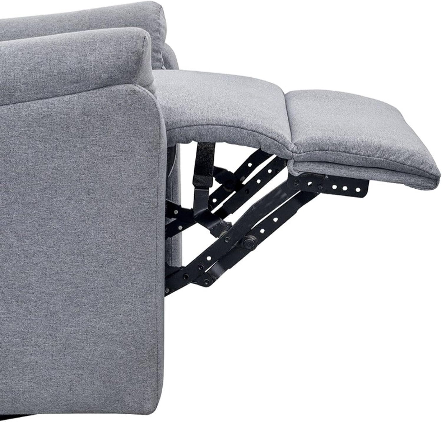image:imageMadison Park Recliner amp Rocking Chair Glider Recliner Nursery Chair for Living Room amp Bedroom Swivel Rocker Recliner with a Rounded Back Versatile 3in1 Accent Chair for Small Spaces Light GreyLight Grey