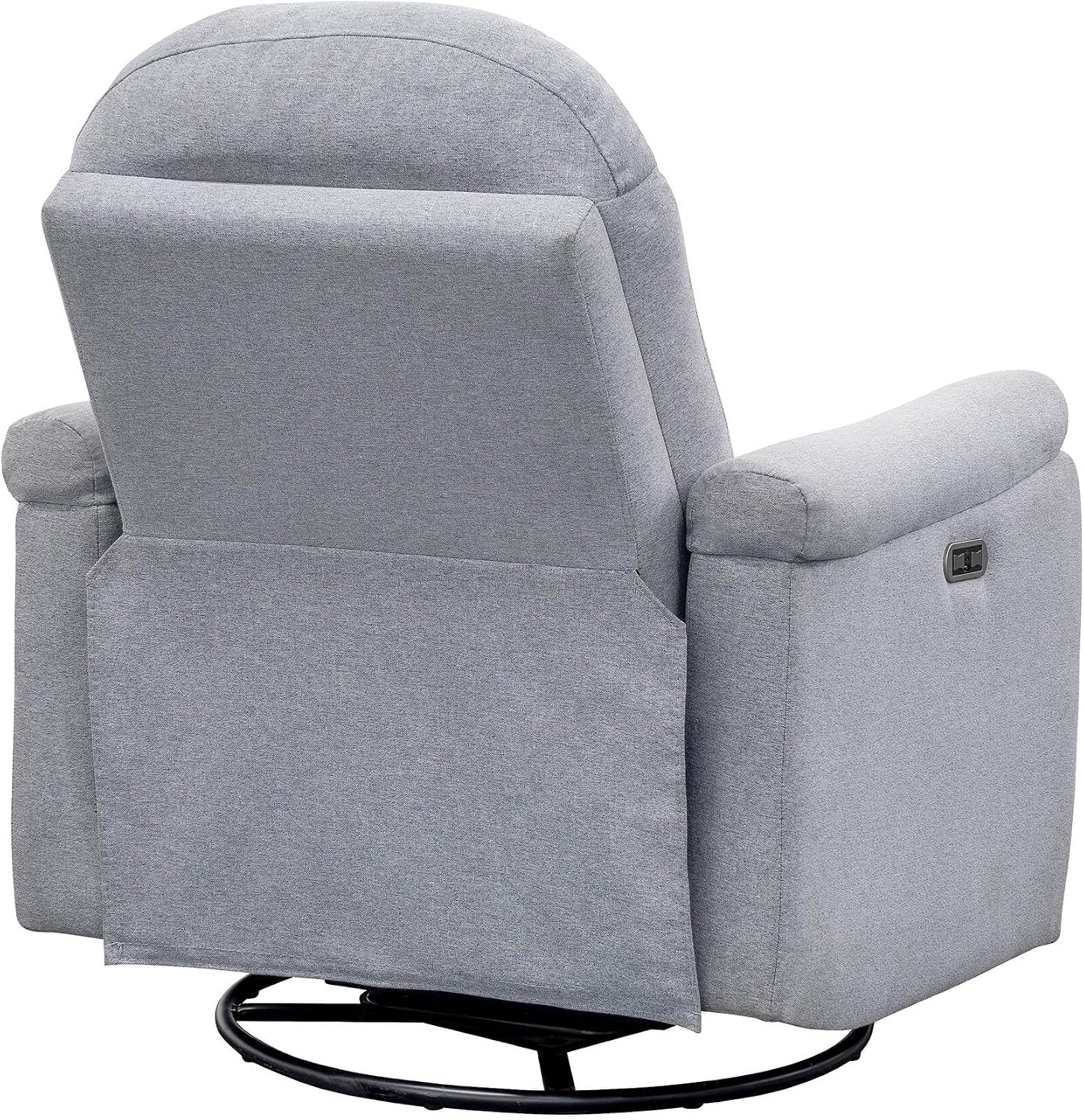 image:imageMadison Park Recliner amp Rocking Chair Glider Recliner Nursery Chair for Living Room amp Bedroom Swivel Rocker Recliner with a Rounded Back Versatile 3in1 Accent Chair for Small Spaces Light GreyLight Grey