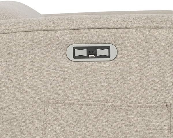 image:imageMadison Park Recliner amp Rocking Chair Glider Recliner Nursery Chair with Lumbar Pillow Swivel Rocker Recliner 3in1 Accent Chair with Side Pocket for Living Room Bedroom amp Small Spaces BlueBeige