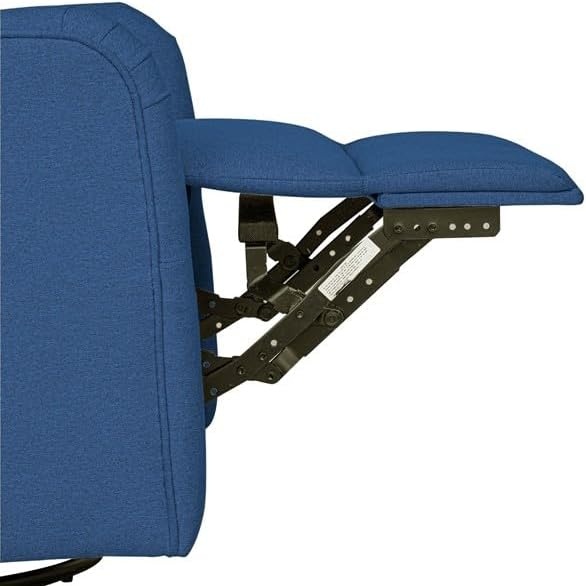 image:imageMadison Park Recliner amp Rocking Chair Glider Recliner Nursery Chair with Lumbar Pillow Swivel Rocker Recliner 3in1 Accent Chair with Side Pocket for Living Room Bedroom amp Small Spaces BlueBlue