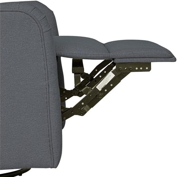 image:imageMadison Park Recliner amp Rocking Chair Glider Recliner Nursery Chair with Lumbar Pillow Swivel Rocker Recliner 3in1 Accent Chair with Side Pocket for Living Room Bedroom amp Small Spaces BlueGrey