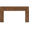 Madison Park Essentials Console Table with Power Outlet & USB Port, 70″ Extra Long Narrow Sofa Table with Flip-Top Hidden Storage Shelf, Behind Couch Entryway Hallway Table for Living Room, Warm Brown(Brown)