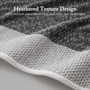 Madison Park Hayden 6 Piece Bath & Hand Towel Set, 550 GSM, Charcoal | Yarn-Dyed Dobby Slub Texture, 100% Combed Cotton, 2 Bath 2 Hand 2 Washcloth, Soft Absorbent Spa Hotel Quality Towels(Charcoal)