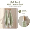 Madison Park Hayden 6 Piece Bath & Hand Towel Set, 550 GSM, Charcoal | Yarn-Dyed Dobby Slub Texture, 100% Combed Cotton, 2 Bath 2 Hand 2 Washcloth, Soft Absorbent Spa Hotel Quality Towels(Sage Green)