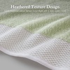 Madison Park Hayden 6 Piece Bath & Hand Towel Set, 550 GSM, Charcoal | Yarn-Dyed Dobby Slub Texture, 100% Combed Cotton, 2 Bath 2 Hand 2 Washcloth, Soft Absorbent Spa Hotel Quality Towels(Sage Green)
