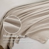 Madison Park Liquid Cotton Blanket Breathable, Softer Ring Spun Weave, Diamond Motif, Luxurious 100% Cotton All Seasons Lightweight Summer Blanket for Bed, Couch, Office, Olive Green, Full/Queen(Beige)