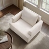 Madison Park Oversized Upholstered Armchair, Extra Large Comfy Living Room Chair with Pillow, Big Accent Reading Lounge Chair for Bedroom Home Office Reading Nook, 38.5″ W x 32″ D x 37″ H