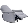 Madison Park Recliner & Rocking Chair: Glider Recliner Nursery Chair for Living Room & Bedroom, Swivel Rocker Recliner with a Rounded Back, Versatile 3-in-1 Accent Chair for Small Spaces, Light Grey(Light Grey)