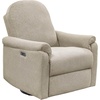 Madison Park Recliner & Rocking Chair: Glider Recliner Nursery Chair for Living Room & Bedroom, Swivel Rocker Recliner with a Rounded Back, Versatile 3-in-1 Accent Chair for Small Spaces, Light Grey(Beige)