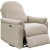 Madison Park Recliner & Rocking Chair: Glider Recliner Nursery Chair for Living Room & Bedroom, Swivel Rocker Recliner with a Rounded Back, Versatile 3-in-1 Accent Chair for Small Spaces, Light Grey(Beige)