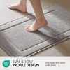 Madison Park Sanctuary 100% Cotton Non-Slip Bath Rug for Bathroom, Bedroom & Entryway, 20×32 Inch Low-Profile Soft Absorbent Woven Bathroom Rug, Machine Washable, Sage Green(Grey)