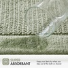 Madison Park Sanctuary 100% Cotton Non-Slip Bath Rug for Bathroom, Bedroom & Entryway, 20×32 Inch Low-Profile Soft Absorbent Woven Bathroom Rug, Machine Washable, Sage Green(Sage Green)