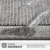 Madison Park Sanctuary 100% Cotton Non-Slip Bath Rug for Bathroom, Bedroom & Entryway, 20×32 Inch Low-Profile Soft Absorbent Woven Bathroom Rug, Machine Washable, Sage Green(Grey)