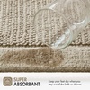 Madison Park Sanctuary 100% Cotton Non-Slip Bath Rug for Bathroom, Bedroom & Entryway, 20×32 Inch Low-Profile Soft Absorbent Woven Bathroom Rug, Machine Washable, Sage Green(Natural)