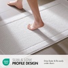 Madison Park Sanctuary 100% Cotton Non-Slip Bath Rug for Bathroom, Bedroom & Entryway, 20×32 Inch Low-Profile Soft Absorbent Woven Bathroom Rug, Machine Washable, Sage Green(White)
