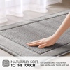 Madison Park Sanctuary 100% Cotton Non-Slip Bath Rug for Bathroom, Bedroom & Entryway, 20×32 Inch Low-Profile Soft Absorbent Woven Bathroom Rug, Machine Washable, Sage Green(Grey)
