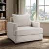Madison Park Oversized Upholstered Armchair, Extra Large Comfy Living Room Chair with Pillow, Big Accent Reading Lounge Chair for Bedroom Home Office Reading Nook, 38.5″ W x 32″ D x 37″ H