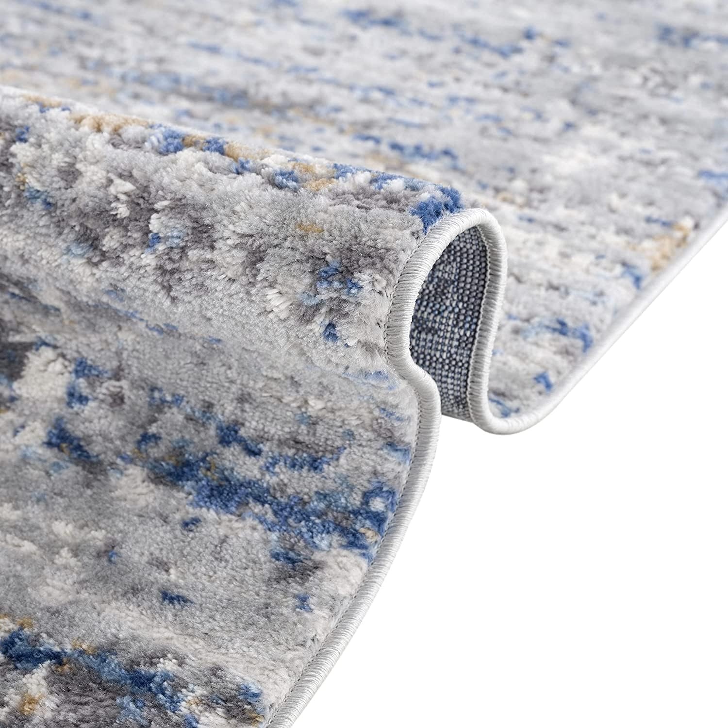 image:imageMadison Park Harley Woven Turkish Area Rugs for Living Room Indoor Dining Accent Modern Home Dcor Ultra Soft Floor Carpets for Dining Room 711W x 10L Abstract BlueCreamHarley BlueCream