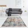 Madison Park Harley Woven Turkish Area Rugs for Living Room, Indoor Dining Accent Modern Home Décor, Ultra Soft Floor Carpets for Dining Room, 7’11″W x 10’L, Abstract Blue/Cream(Newport Multi)