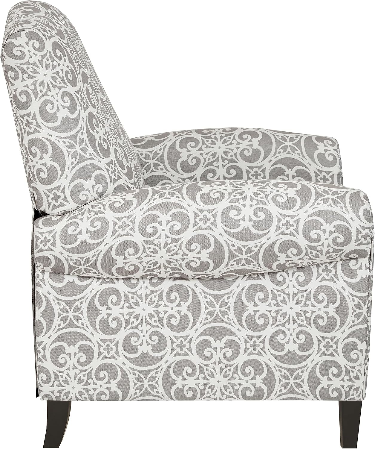 image:imageMadison Park Chic Recliner Chair for Living Room Comfy Reading Chair Padded Seat Backrest Solid Wood Legs Indoor Furniture for Bedroom Dcor Apartment Single Sofa Home Theater Navy KirbyGrey