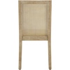 Madison Park Canteberry Dining Chair Set of 2, Solid Wood Frame with Synthetic Cane Back, Upholstered Seat, Farmhouse Dining Chairs with Attached Cushion, Reclaimed Wheat Finish, Easy Assembly