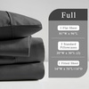Madison Park 600 TC Cooling Cotton Blend Solid Bed Sheet Set with 16 Inch Deep Pocket, All Season, Soft Bedding-Set, Matching Pillow Case, Full, Blue, 4 Piece(Black)