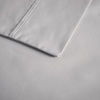 Madison Park 600 TC Cooling Cotton Blend Solid Bed Sheet Set with 16 Inch Deep Pocket, All Season, Soft Bedding-Set, Matching Pillow Case, Full, Blue, 4 Piece(Grey)