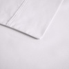 Madison Park 600 TC Cooling Cotton Blend Solid Bed Sheet Set with 16 Inch Deep Pocket, All Season, Soft Bedding-Set, Matching Pillow Case, Full, Blue, 4 Piece(White)
