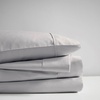 Madison Park 600 TC Cooling Cotton Blend Solid Bed Sheet Set with 16 Inch Deep Pocket, All Season, Soft Bedding-Set, Matching Pillow Case, Full, Blue, 4 Piece(Grey)