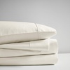 Madison Park 600 TC Cooling Cotton Blend Solid Bed Sheet Set with 16 Inch Deep Pocket, All Season, Soft Bedding-Set, Matching Pillow Case, Full, Blue, 4 Piece(Ivory)