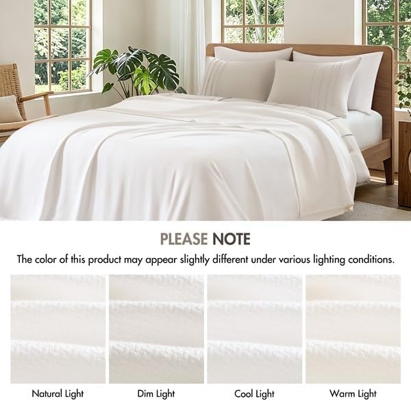 image:imageMadison Park 100 Egyptian Cotton Summer Blanket Full Queen Size Yellow Cozy Soft Breathable Durable Micro Herringbone Weave Casual Lightweight Knit All Season Throw for Bed Couch Sofa OEKO TEXMicroherringbone White