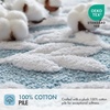 Madison Park Serene Tufted Bath Rug Cotton Absorbent, 21 x 34, Sage Green(Blue)