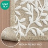 Madison Park Serene Tufted Bath Rug Cotton Absorbent, 21 x 34, Sage Green(Natural)