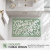 Madison Park Serene Tufted Bath Rug Cotton Absorbent, 21 x 34, Sage Green(Sage Green)