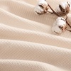 Madison Park 100% Egyptian Cotton Full/Queen Bed Blanket for Summer, Grey(Micro-herringbone Beige)