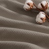 Madison Park 100% Egyptian Cotton Full/Queen Bed Blanket for Summer, Grey(Micro-herringbone Grey)