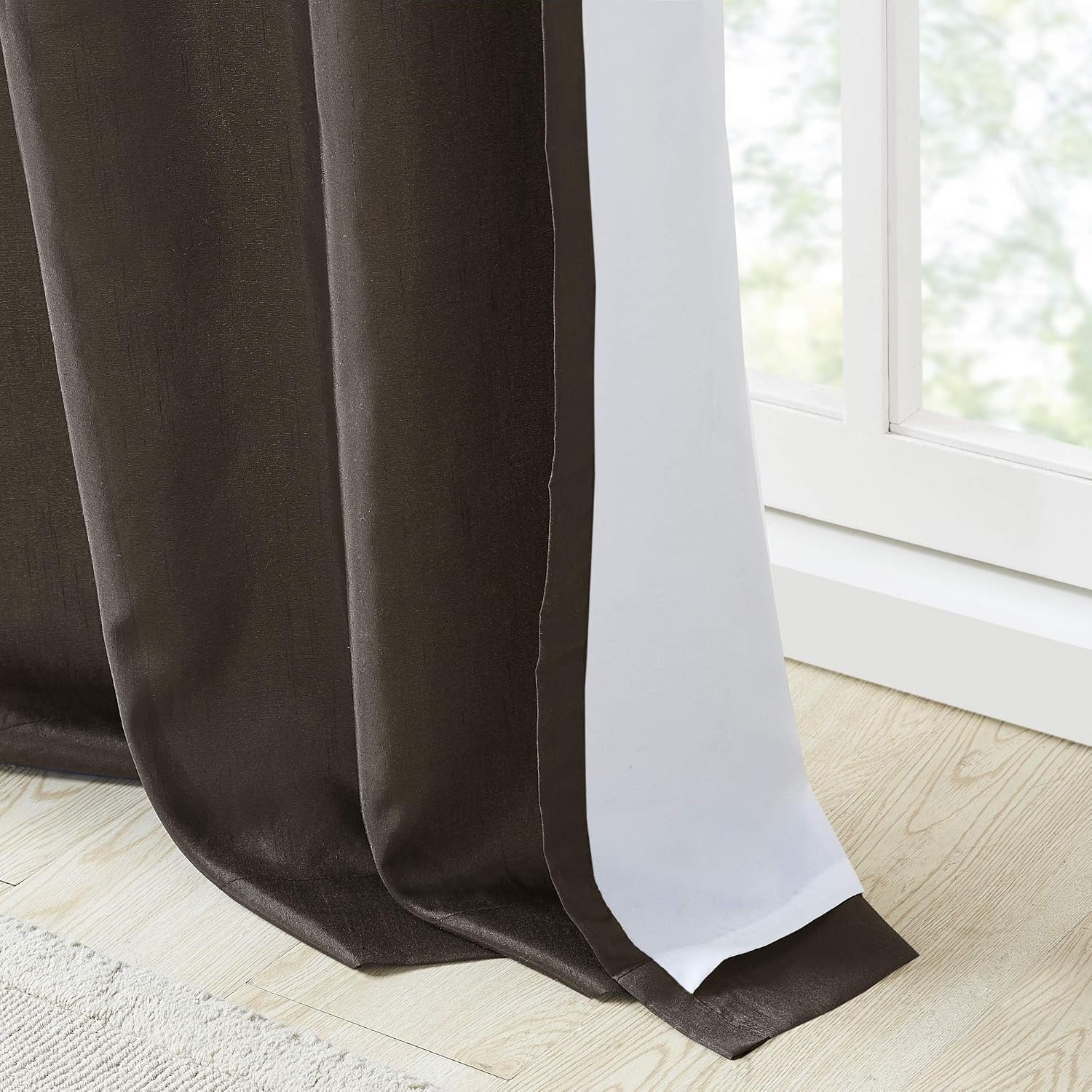 image:imageMadison Park Flora Embroidered Window Curtain Single Panel 50x84 RedSpice