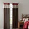 Madison Park Flora Embroidered Window Curtain, Single Panel 50×84 Red(Red)