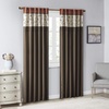 Madison Park Flora Embroidered Window Curtain, Single Panel 50×84 Red(Spice)