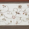 Madison Park Flora Embroidered Window Curtain, Single Panel 50×84 Red(Spice)
