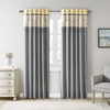 Madison Park Flora Embroidered Window Curtain, Single Panel 50×84 Red(Yellow)