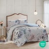 Madison Park Cotton Floral Duvet Cover Set, 3PC Full/Queen(Cassandra Blue)