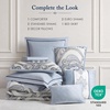 Madison Park Jacquard Damask Blue Queen Comforter Set w/Bedskirt, 8pc(Blue)