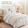 Madison Park Velvet Quilt Set, Water-Washed Softness, Full/Queen, Green(Cream White)