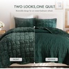 Madison Park Velvet Quilt Set, Water-Washed Softness, Full/Queen, Green(Green)