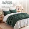 Madison Park Velvet Quilt Set, Water-Washed Softness, Full/Queen, Green(Green)